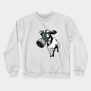 Nuclear Cow Black and White Crewneck Sweatshirt